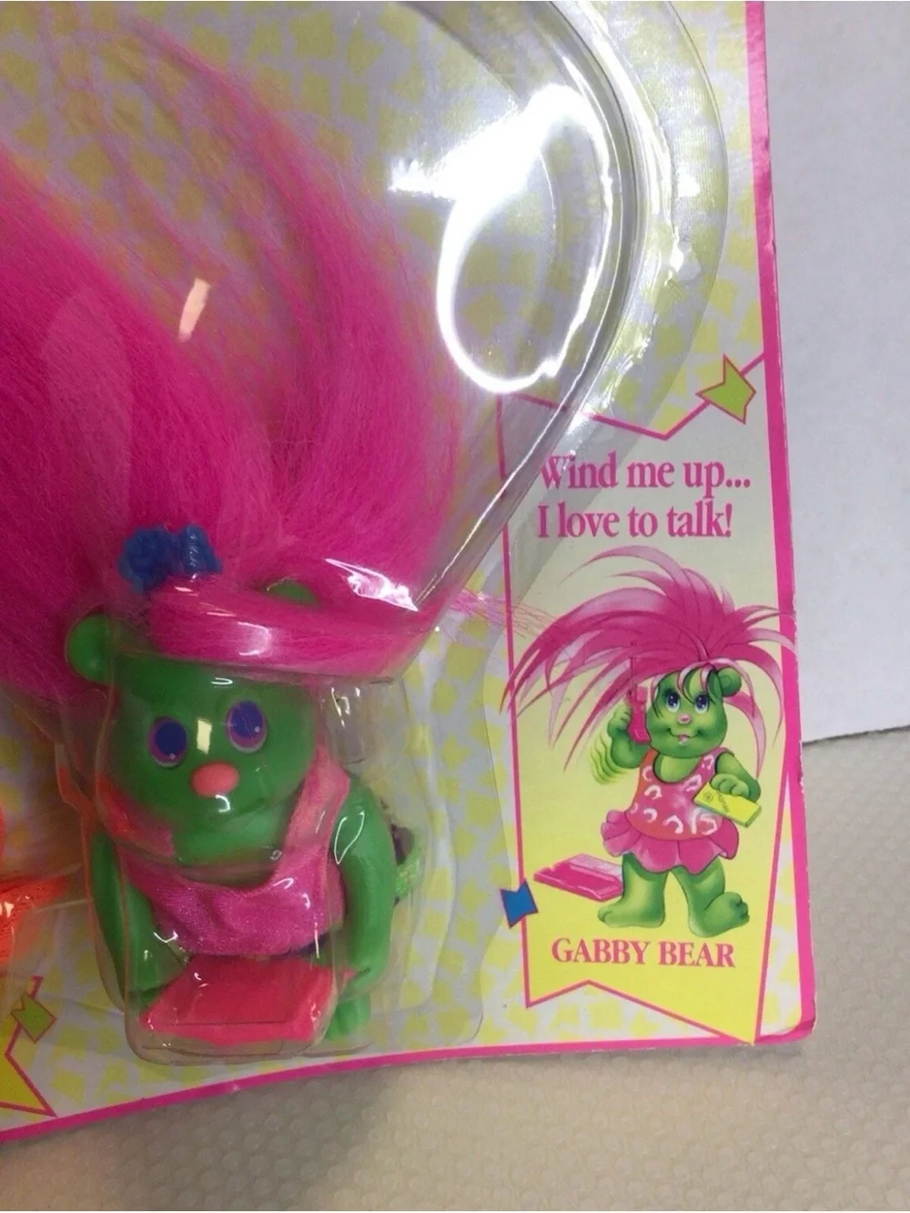 Wild Bunch Bitsy Bears Gabby Bear - Pink Hair Green Body